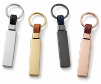 Porte-clés en métal personnalisé avec logo minimaliste pour bar, vente en gros, cadeau promotionnel, souvenir, fabricant de porte-clés