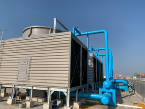 Hệ thống tháp giải nhiệt dòng chảy công nghiệp FRP cho máy làm lạnh HVAC và xử lý nước nhà máy điện - Product Image 2