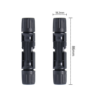 Mc4 To Dc5521 Male Solar Connector <b>Cable</b> 86mm Length Ip67 <b>Outdoor</b> Use Black Abs Material - Product Image 1
