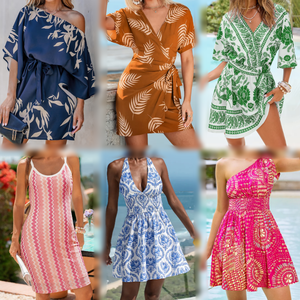 Wholesale Mixed <b>Bundle</b> Ladies Casual Summer Dresses, Used Clothing Bulk Lot Inventory for Resale - Product Image 3