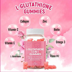 OEM निजी लेबल कार्बनिक एल-1 में 13 कोलेजन glutathione त्वचा Whitening ब्राइटनिंग Gummies - Product Image 2
