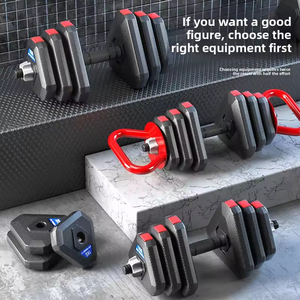 BunnyHi YL024工場供給調整可能20K/24KGジム重量挙げバーベルケトルベル40kgセメント製ダンベルセット - Product Image 3