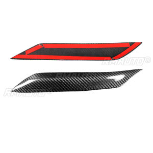 1 par de cubiertas decorativas para faros delanteros de coche, de fibra de carbono real, para Toyota Reiz 2004 2005 2006 2007 2008 2009 - Product Image 3