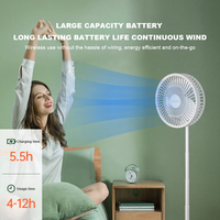 Ventilateur solaire pliable rechargeable Type-C super rafraîchissant, forte vitesse du vent, avec panneau solaire pour bureau, table, camping en plein air