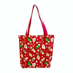 Sac fourre-tout simple à motif de sapin de Noël et de Père Noël de style dessin animé - Product Image 2