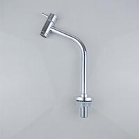 Keran Wastafel Kamar Mandi Satu Lubang Bahan Paduan Seng Hitam Matte Mewah, Mixer Wastafel Chrome, Keran Air Dingin Tunggal