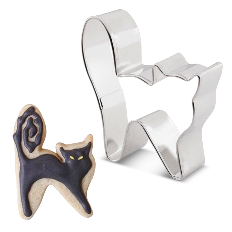 Cortador de la galleta del gato de Halloween