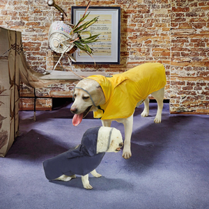 Large Luxury <strong>Nylon</strong> Pet Jacket for Dogs Waterproof Portable <strong>Raincoat</strong> with Solid Pattern for Winter and Spring Raining Days - Product Image 3