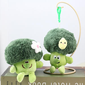 Poupées en peluche de légumes super douces sur mesure avec doublure en maille Jouet en peluche de brocoli - Product Image 4