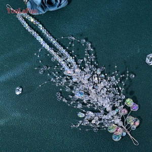 YouLaPan <span class=keywords><strong>HP901</strong></span> Funkelndes Kristall-Braut-Stirnband, klassische Hochzeits-Kopfbedeckung, eleganter Damen-Kopfschmuck, Tiara, handgefertigtes Haarband - Product Image 3