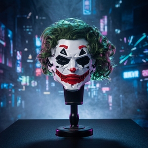 <span class=keywords><strong>Perruque</strong></span> de <span class=keywords><strong>clown</strong></span> mécanique tendance style punk d'Halloween, masque de tête d'<span class=keywords><strong>horreur</strong></span> en résine synthétique sur le thème du cinéma pour jeux d'évasion, pour 18 ans et plus - Product Image 4