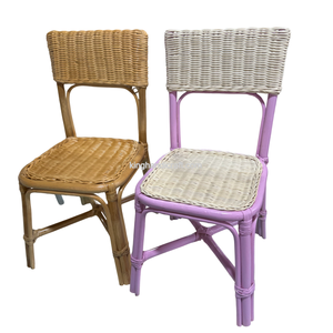 Hot Sale Handmade Kids Rattan Chair for Birthday Party Event Decor Wicker Children Chair from Vietnam - Product Image 3