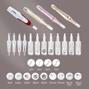 Agujas de Tatuaje con Ranura Bayoneta para Microblading Permanente, Compatibles con <span class=keywords><strong>Ultima</strong></span> N2 MYM M5 <span class=keywords><strong>M7</strong></span> E30, Puntas Redondas Nona de 36 Pines de Repuesto - Product Image 5