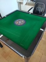 Table de Mahjong de Luxe Moderne, Style Forêt, Turquie, Israël, Dubaï, Allemagne, Double Usage, pour 4 Joueurs, avec Pieds en Acier Inoxydable