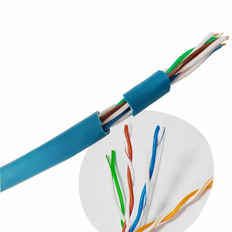 Kabel jaringan rj45 cat5e cat 5 kabel kucing warna biru kabel komunikasi komputer kable game kecepatan tinggi