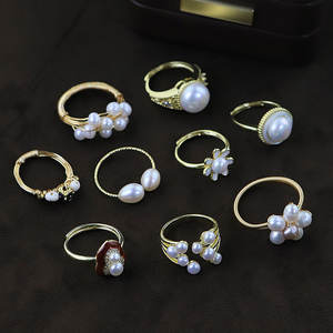 <span class=keywords><strong>Bague</strong></span> en pierre de verre naturelle élégante de conception originale, faite à la main, luxueuse, ajustable - Product Image 3