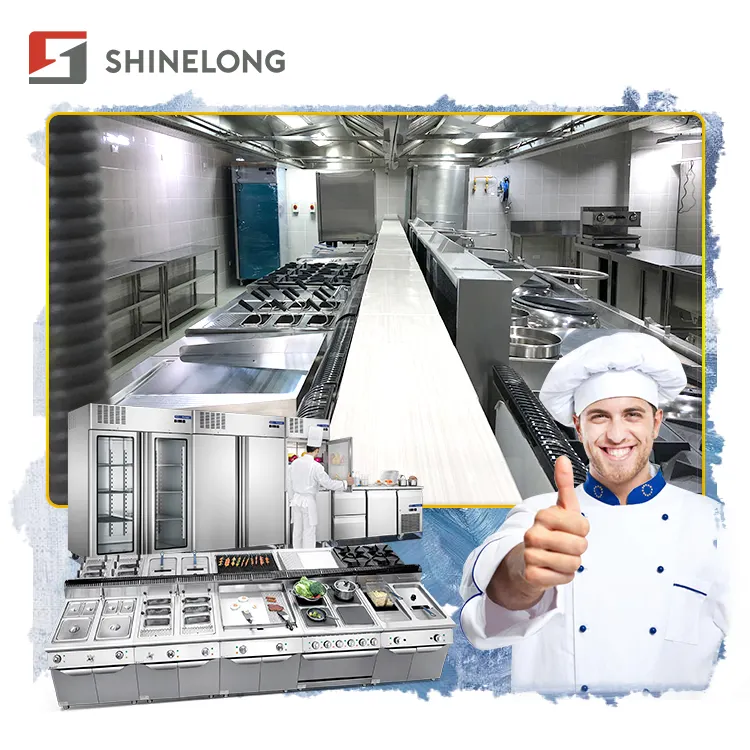 Shinelong Hotel Restaurant Kitchen Catering Equipment For Star Hotel Supplies With One Stop Solution Free Design