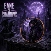 Pièce commémorative Bane of Shadows - Pièce de cuivre de collection de 40 mm - Pièce d'art gothique Assassin pour cadeau et décoration