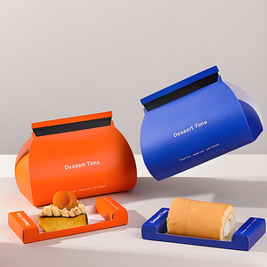 Nhà Máy Bán buôn Swiss cuộn bánh hộp các tông màu xanh Giấy Bánh Bánh hộp - Product Image 5