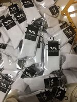Vente en gros de chaussettes de compression en coton noir fantaisie à la mode pour hommes chaussettes de compression avec logo personnalisé avec caractéristiques antibactériennes et antidérapantes