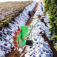 Nuevo mecanismo agrícola manual de empuje manual Sembradora de fertilizante dos en uno y aplicador de fertilizante de sembradora de maíz