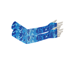 Manchons de protection solaire sans doigts pour enfants, longs, anti-UV, en soie glacée, pour sports de plein air, motif couleur unie - Product Image 5