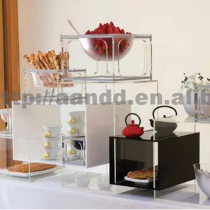 โต๊ะกาแฟอะคริลิกใสปรับแต่งสีและขนาดได้ โต๊ะอะคริลิกทรงตัวยู - Product Image 3