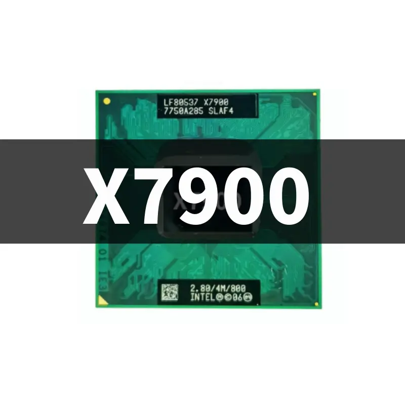 X7900 cpu çekirdek 2 Duo Extreme 4M 2.80G 800MHz SLA33 SLAF4 dizüstü bilgisayar İşlemcisi PM965