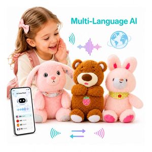 Perro de Peluche con IA de Alta Calidad, Asistente Parlante, Sensor Táctil, Control Inalámbrico por Aplicación, Juguete de Peluche de Apoyo Emocional - Product Image 1