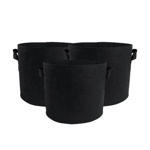 ถุงปลูกต้นไม้ผ้านอนวูฟเวนสีดำ5แกลลอนนำกลับมาใช้ใหม่ได้ย่อยสลายได้ทางชีวภาพ - Product Image 2