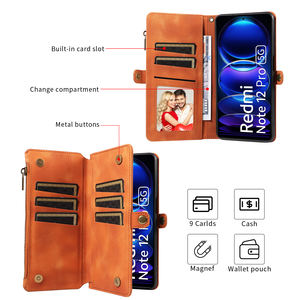 Nouvel étui en cuir PU à rabat pour <span class=keywords><strong>Xiaomi</strong></span> 13 fermeture éclair portefeuille fente pour carte étui de téléphone pour <span class=keywords><strong>Xiaomi</strong></span> 13 12 Ultra <span class=keywords><strong>Pro</strong></span> Lite/Note 12 12T 11 <span class=keywords><strong>Pro</strong></span> <span class=keywords><strong>5G</strong></span> - Product Image 3