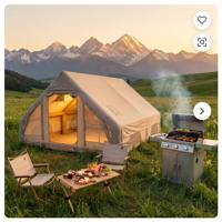 Tente de camping gonflable professionnelle 4 saisons sur mesure OEM en gros |   Grande maison de glamping imperméable |   Fournisseur d'usine en 5 minutes