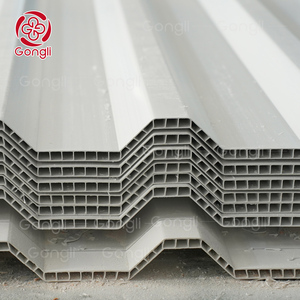 Twin Wall <strong>Bamboo</strong> Corrugated PVC <strong>Roofing</strong> <strong>Sheets</strong> Outdoor Synthetic Resin <strong>Plastic</strong> <strong>Roofing</strong> Panels - Product Image 2