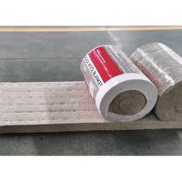 INSULWOOL Rouleaux de feutre isolant en laine de basalte 50 mm, laine de roche avec treillis métallique haute densité 60-200 kg/m³, garantie 5+ ans, ASTM
