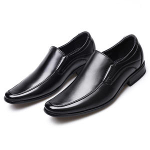 <span class=keywords><strong>Mocasines</strong></span> planos sin cordones de Color pulido de alta calidad, zapatos de vestir de moda de negocios de cuero PU para hombres - Product Image 1