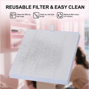 Coletor de Pó de Unha a Vácuo OEM/ODM com Limpador e Potente Sucção com Turbo Ventilador para Mesa de Manicure - Product Image 5