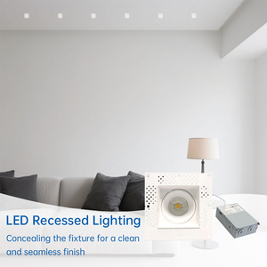 Downlight LED carré moderne anti-éblouissement de 4 pouces, sans cadre, 15W, 5CCT, sans boîtier, plafond IP54, Ra90, 1200LM, pour maison, <span class=keywords><strong>hôtel</strong></span>, projet - Product Image 5