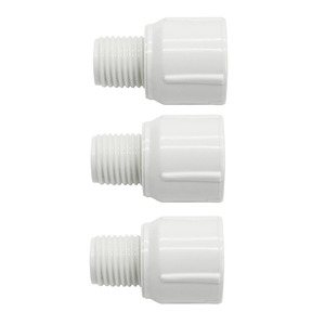 Adaptador de PVC Personalizado de 1/2 Macho a 3/4 Hembra - Reductor de Rosca para Manguera de Jardín Blanco - Product Image 1