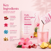 Poudre Probiotique Inuline pour le Bien-être du Tractus Urinaire Féminin, Équilibre du pH Vaginal et Biome, Complément Alimentaire à Marque Blanche