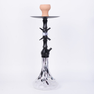 Atacado Novo Conjunto de Narguilé Colorido de Alumínio 58CM com Técnica de Espelho, Ecológico, Exclusivo, LED, Mangueira Única de Silicone, 6 Conjuntos/Caixa - Product Image 3