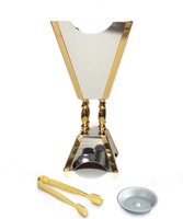 Brûleur d'Encens Bakhoor au Charbon pour Oud, Résine d'Encens, Censer pour Bâtonnets et Cônes d'Encens Oud, Brûle-Encens Arabe Makhara