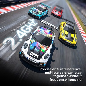 Auto RC Drift JXC 1/43 Modello in Scala Completa, Auto <span class=keywords><strong>da</strong></span> Corsa <span class=keywords><strong>Telecomandata</strong></span> GTR3S PO4302 con Giroscopio e Illuminazione, Giocattolo <span class=keywords><strong>da</strong></span> Scrivania per Bambini, Novità 2026 - Product Image 3