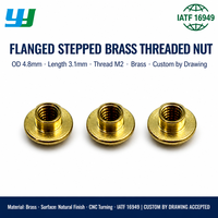Écrou à bride en laiton à plusieurs niveaux, écrou de positionnement à filetage femelle de précision CNC, fixation non standard, sur mesure, OEM