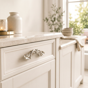 AK Brass Attractive Metal Cabinet Handle <b>Silver</b> Finish Premium Quality Shelf <b>Door</b> Furniture Decorative Hardware Luxury - Product Image 3