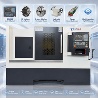 Tour CNC TCK50 robuste avec commande FANUC haute précision et chargeur de barres