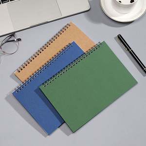 Carnet à spirale A5 avec couverture en papier kraft imprimée personnalisée, carnet à spirale imprimé, carnet promotionnel A5 pas cher - Product Image 6