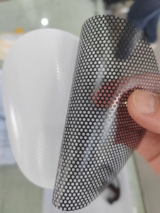 Một cách tầm nhìn có thể tháo rời tự dính Giấy PVC <span class=keywords><strong>Flex</strong></span> biểu ngữ bền - Product Image 2