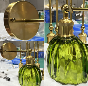 Lámpara de Pared Nórdica con Forma de Tulipán, Funciona con Batería, Pantalla de Vidrio, Recargable, Control Remoto, Lámpara LED Inalámbrica - Product Image 5