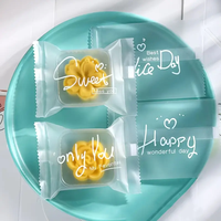 Sacs en plastique pour gâteau de lune exquis personnalisés BOPP Pochette debout pour biscuits Paquet de bonbons gâteaux de lune
