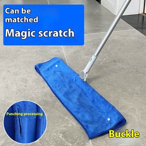 Chiffon de nettoyage domestique en microfibre poteau en acier pour salle de bain cuisine grattoir de sol <span class=keywords><strong>Cora</strong></span> polaire non pelucheux microfibre vadrouille couverture - Product Image 3